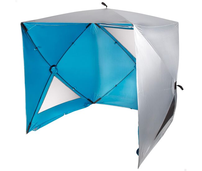 Aktive paravientos y carpa de playa pop up azul 165x165x183 cm