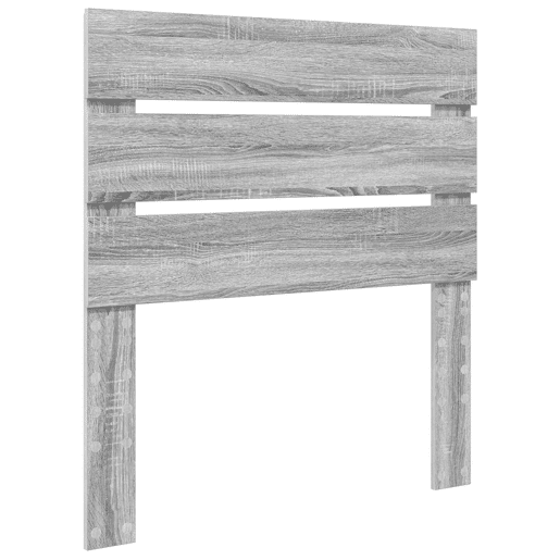 Estrutura de cama de solteiro com cabeceira - Cinza Sonoma 90 x 190 cm