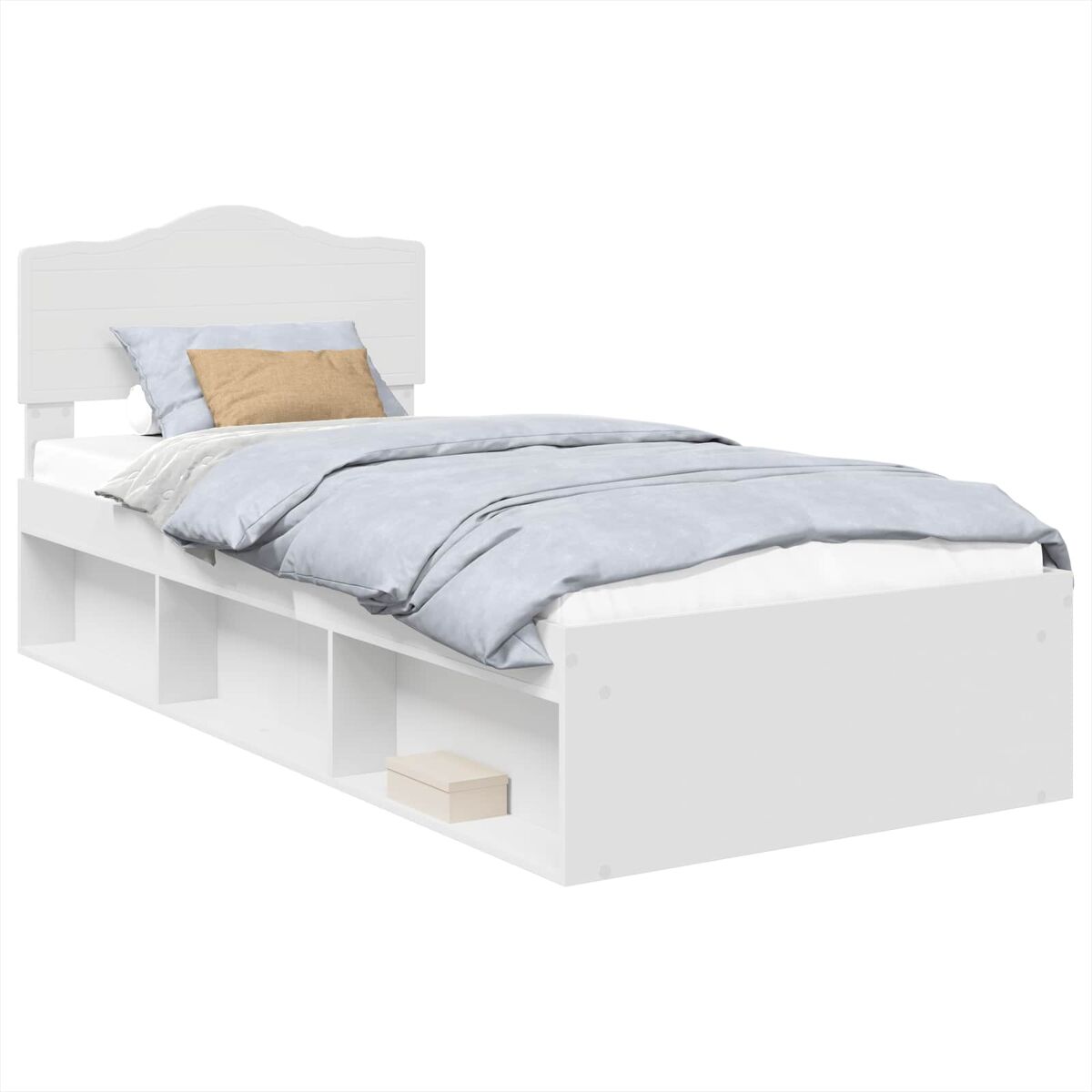 Estructura de cama individual para adultos - 75 x 190 cm madera de pino macizo