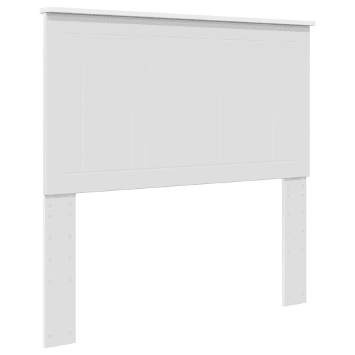 Estrutura de cama de solteiro para adultos com Cabeceira - Branco 100 x 200 cm