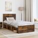 Estructura de cama individual para adultos 103x210 Estructura de cama individual para adultos 103x210 Gris
