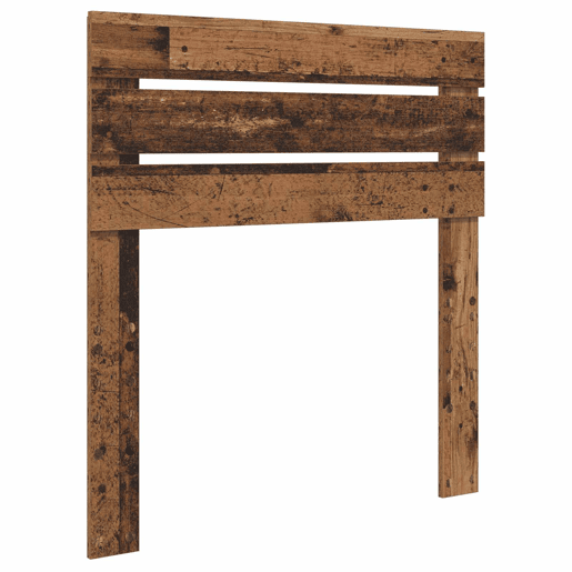 Estrutura de cama de solteiro para adultos com cabeceira Madeira antiga 90 x 200 cm