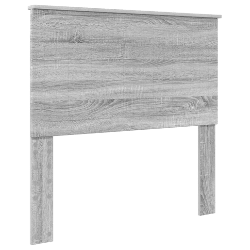 Estrutura de cama de solteiro para adultos de solteiro para adultos Cinza Sonoma 100 x 200 cm Madeira processada