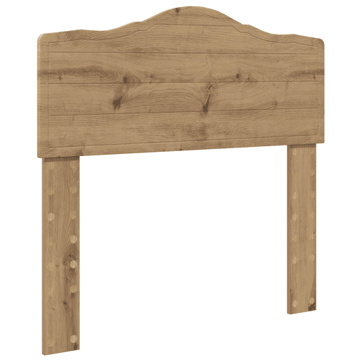 Estrutura de cama de solteiro moderno com cabeceira - Carvalho Artesanal 75 x 190 cm