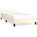 Estructura de cama individual para adultos 93x207 Estructura de cama individual para adultos 93x207 Blanco