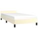 Estructura de cama individual para adultos 93x207 Estructura de cama individual para adultos 93x207 Blanco