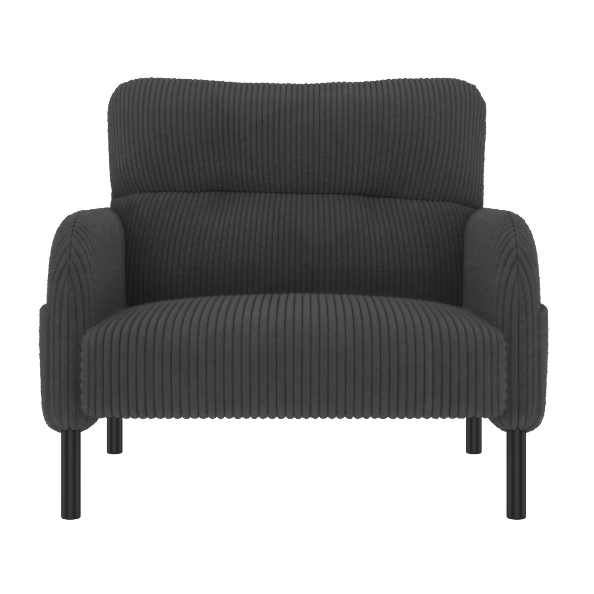 set 3 piezas sofa - 2 plazas  sillon  taburete - estructura de acero con respaldo suave y bolsillo lateral - gris