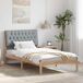 Estructura de cama individual para adultos 105x217 Estructura de cama individual para adultos 105x217 Blanco/ Gris Claro