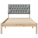 Estructura de cama individual para adultos 105x217 Estructura de cama individual para adultos 105x217 Blanco/ Gris Claro