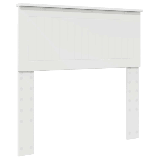 Estrutura de cama de solteiro para adultos - Branco 90 x 190 cm Madeira de Pinheiro Sólida