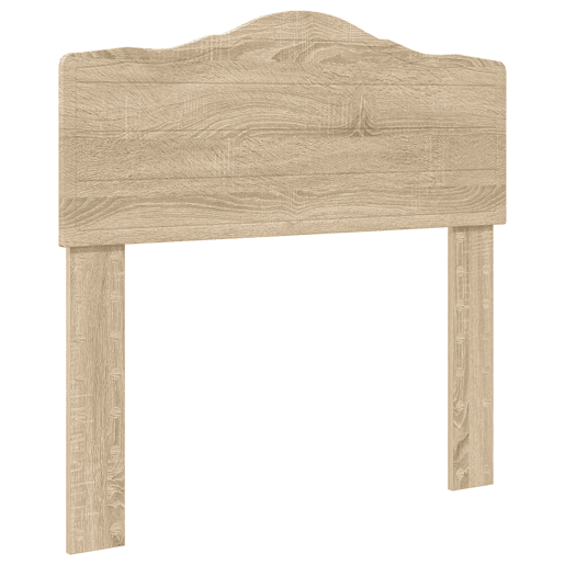 Estrutura de cama de solteiro moderno com cabeceira - Carvalho Sonoma 75 x 190 cm