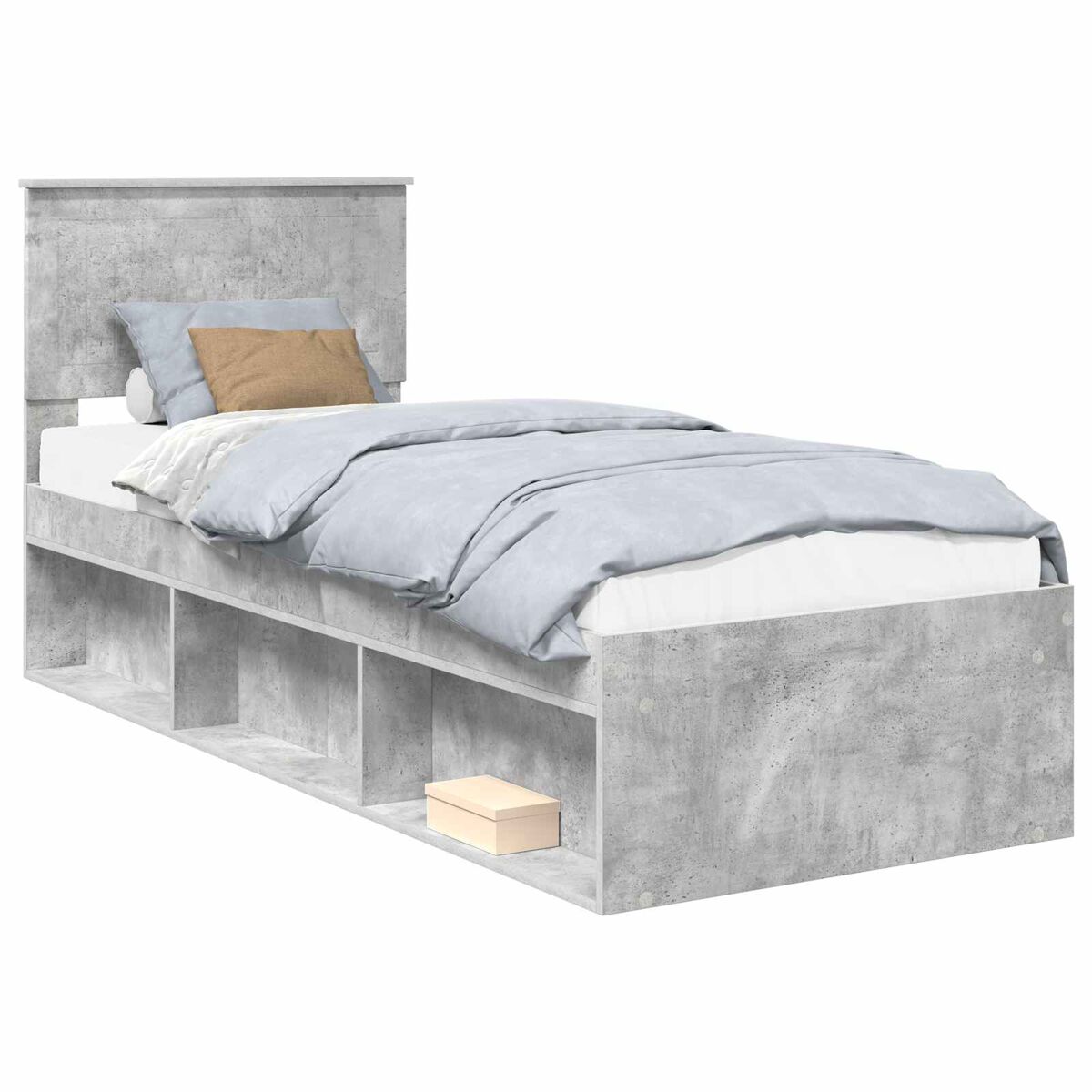 Estructura de cama simple para adultos 78x200 Gris