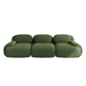 Sofá modular de 3 lugares - Cordão Premium, ergonómico, sem montagem, antiderrapante - Verde