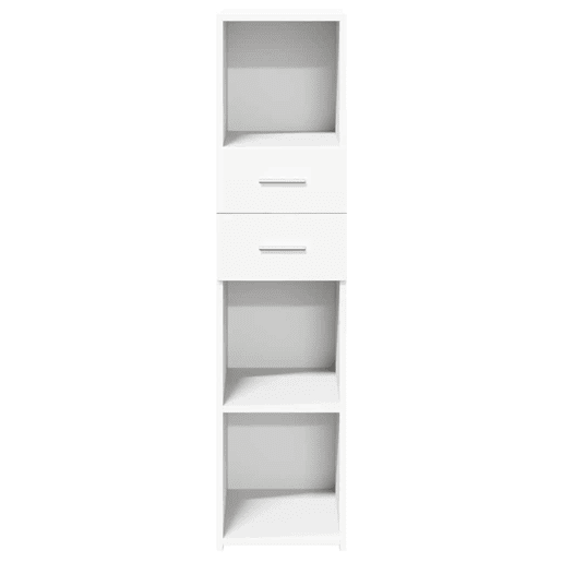 Armário alto - Bufete - Móvel de apoio 30x42,5x124 cm derivados de madeira branco pt1208