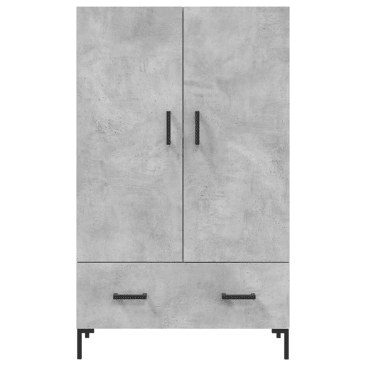 Armário alto - Móvel de apoio 69,5x31x115 cm derivados de madeira cinza-cimento pt1267 Armário alto - Móvel de apoio 69,5x31x115 cm derivados de madeira cinza-cimento pt1267