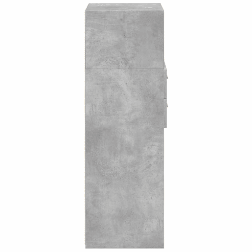 Armário alto - Bufete - Móvel de apoio 30x42,5x124 cm derivados de madeira cinza cimento pt1253