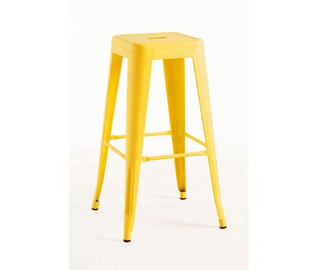 Pack 4 taburetes torix altos - amarillo cuarzo