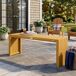 Banco de Jardín Madera de Acacia Outsunny Banco de Jardín Madera de Acacia Outsunny Marrón