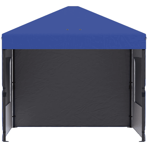 Outsunny Tenda Dobrável 3x3 m Pop-up Tenda de Jardim com 3 Paredes Laterais 2 Janelas em Malha UPF50+ Altura Ajustável 3 Níveis Bolsa de Transporte Sacos de Areia Tenda de Exterior Azul