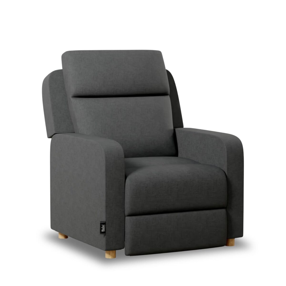 Sillón relax one fabric nalui gris antracita reclinable