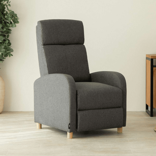 Poltrona Reclinável Verona Nalui relax reclinável em tela (63x96,5x79 cm) Gris Marengo Poltrona Reclinável Verona Nalui relax reclinável em tela (63x96,5x79 cm) Gris Marengo