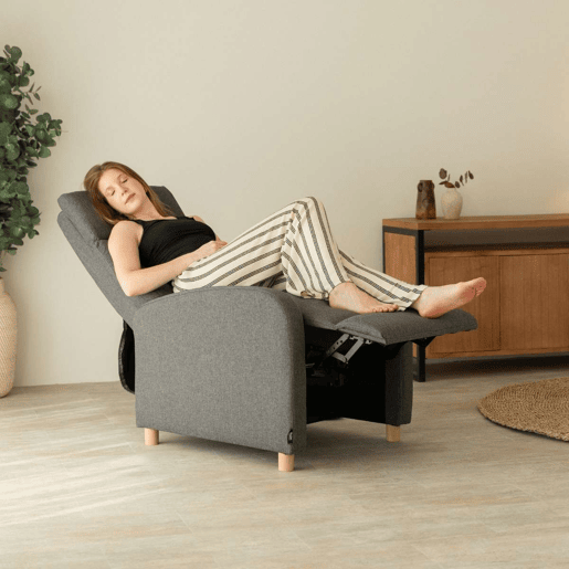 Poltrona Reclinável Verona Nalui relax reclinável em tela (63x96,5x79 cm) Gris Marengo Poltrona Reclinável Verona Nalui relax reclinável em tela (63x96,5x79 cm) Gris Marengo