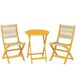 Conjunto de Bistró Madera de Acacia, PP Outsunny Conjunto de Bistró Madera de Acacia, PP Outsunny Crudo