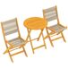 Conjunto de Bistró Madera de Acacia, PP Outsunny Conjunto de Bistró Madera de Acacia, PP Outsunny Crudo