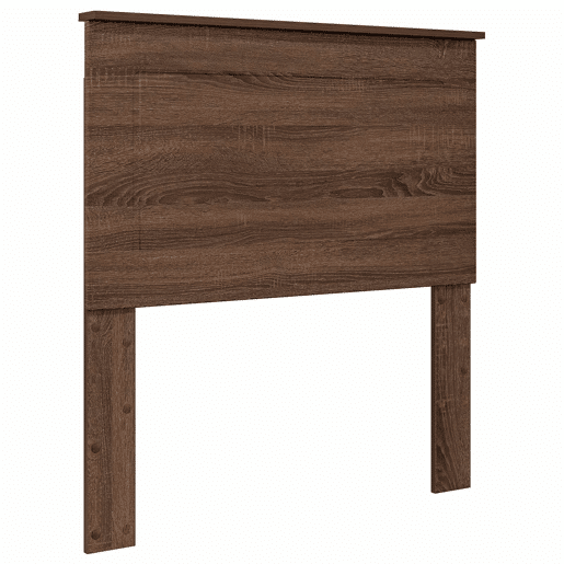 Estrutura de cama de solteiro moderno com cabeceira - Carvalho Marrom 75 x 190 cm