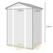 Cobertizo de Jardín PP, Aluminio Outsunny Cobertizo de Jardín PP, Aluminio Outsunny Gris