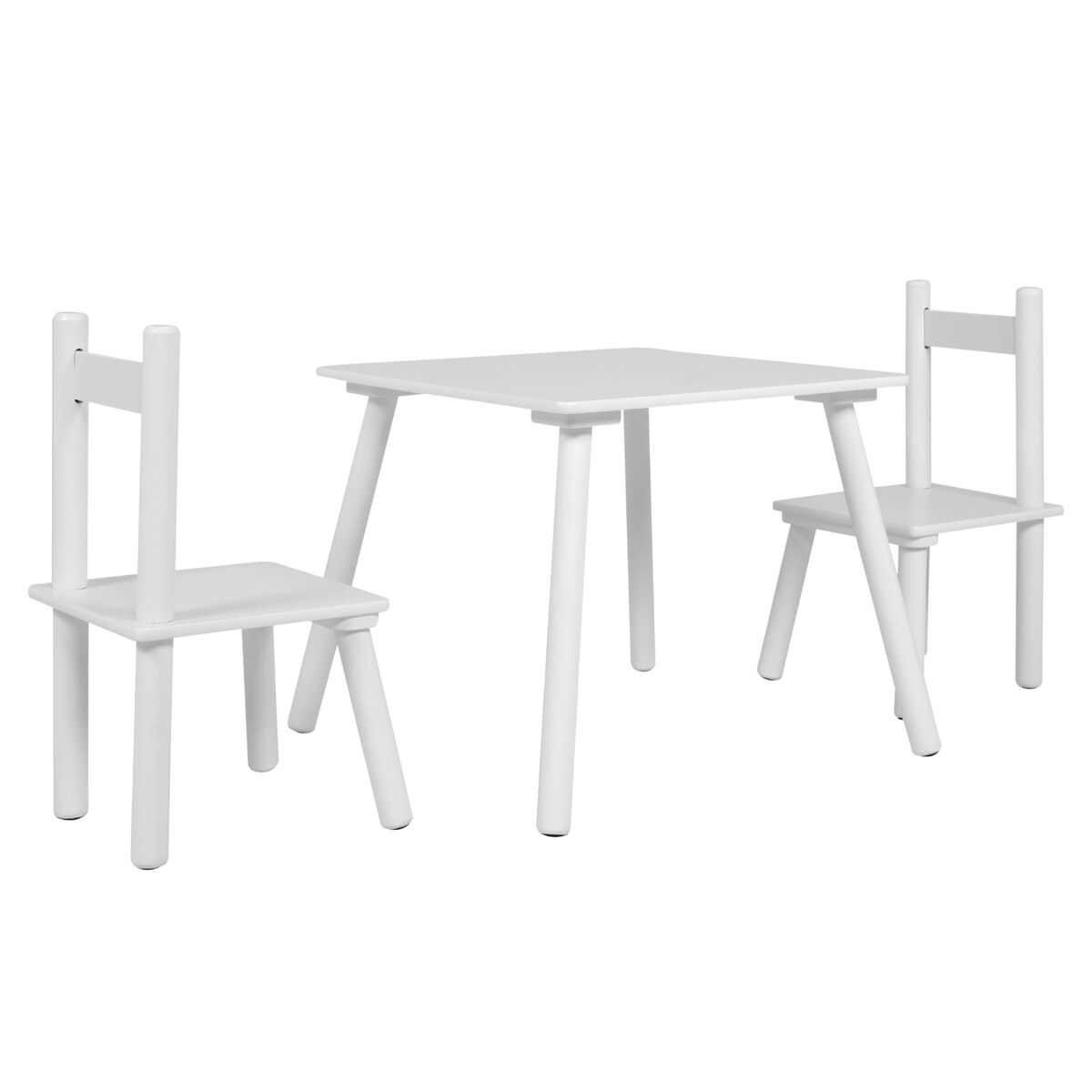 Pack infantil Origami mesa cuadrada y 2 sillas melamina