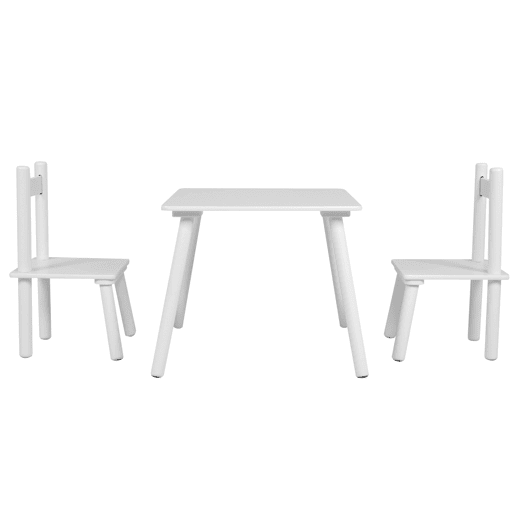 Mesa infantil com 2 cadeiras origami, escrivaninha infantil, brinquedoteca para quarto de bebê, branco fosco