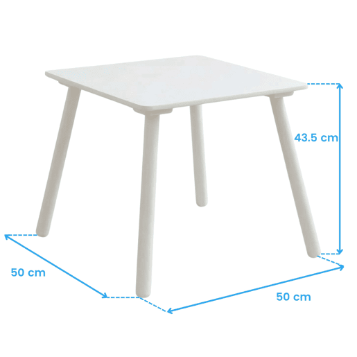 Mesa infantil com 2 cadeiras origami, escrivaninha infantil, brinquedoteca para quarto de bebê, branco fosco