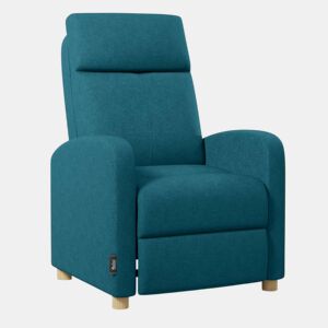 Poltrona Reclinável Verona Nalui relax reclinável em tela (63x96,5x79 cm) azul