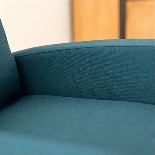 Poltrona Reclinável Verona Nalui relax reclinável em tela (63x96,5x79 cm) azul