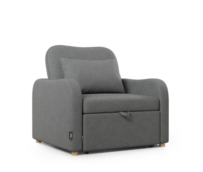 Sillón cama buddy nalui gris antracita reclinable 3 en 1 (92x97x90cm)