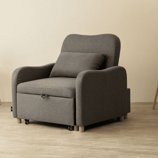 Poltrona cama Buddy Nalui reclinável 3 em 1 (92x97x90 cm) Gris Antracita