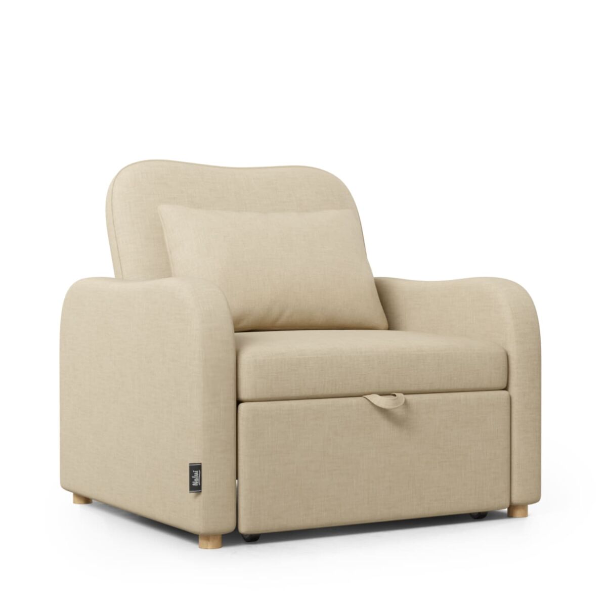 Sillón cama buddy nalui beige reclinable 3 en 1 (92x97x90cm)