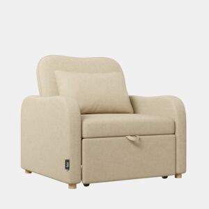 Poltrona cama Buddy Nalui reclinável 3 em 1 (92x97x90 cm) Beige