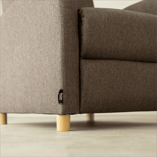Poltrona Reclinável Verona Nalui relax reclinável em tela (63x96,5x79 cm) Marron