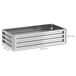 Jardinera Elevada Acero Galvanizado Outsunny Jardinera Elevada Acero Galvanizado Outsunny Gris