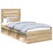 Estructura de cama simple para adultos 78x196 Estructura de cama simple para adultos 78x196 Gris