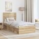 Estructura de cama simple para adultos 78x196 Estructura de cama simple para adultos 78x196 Gris
