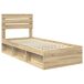 Estructura de cama simple para adultos 78x196 Estructura de cama simple para adultos 78x196 Gris