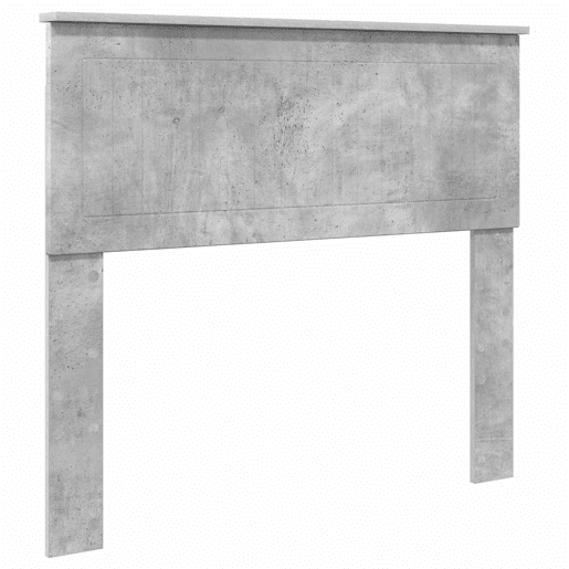 Estrutura de cama de solteiro para adultos com Cabeceira - Cinza Concreto 100 x 200 cm