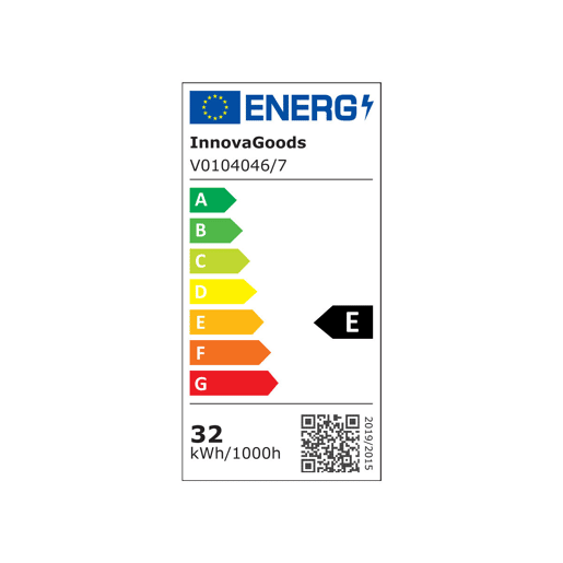 Ventoinha de teto com luz LED e controlo remoto InnovaGoods