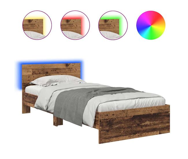 Estructura de cama individual para adultos 104x203