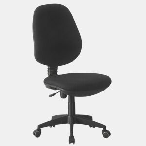 Cadeira de escritório ou mesa, com apoio de braços, altura ajustável, tecido preto, 58x101-111x60 cm
