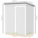Caseta de Jardín Acero Galvanizado Outsunny 163 Caseta de Jardín Acero Galvanizado Outsunny 163 Gris
