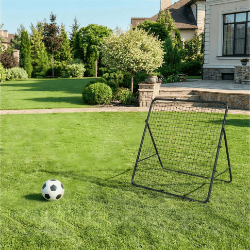 SPORTNOW Baliza Dobrável Rede de Treino de Futebol com Ângulo Ajustável em 5 Níveis com Estrutura de Aço Fácil de Montar Ideal para Treino de Futebol 120x73x112 cm Preto